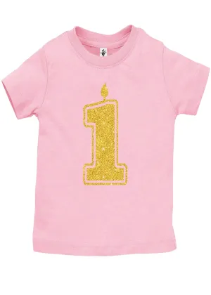 1 Gold First Birthday Shirts