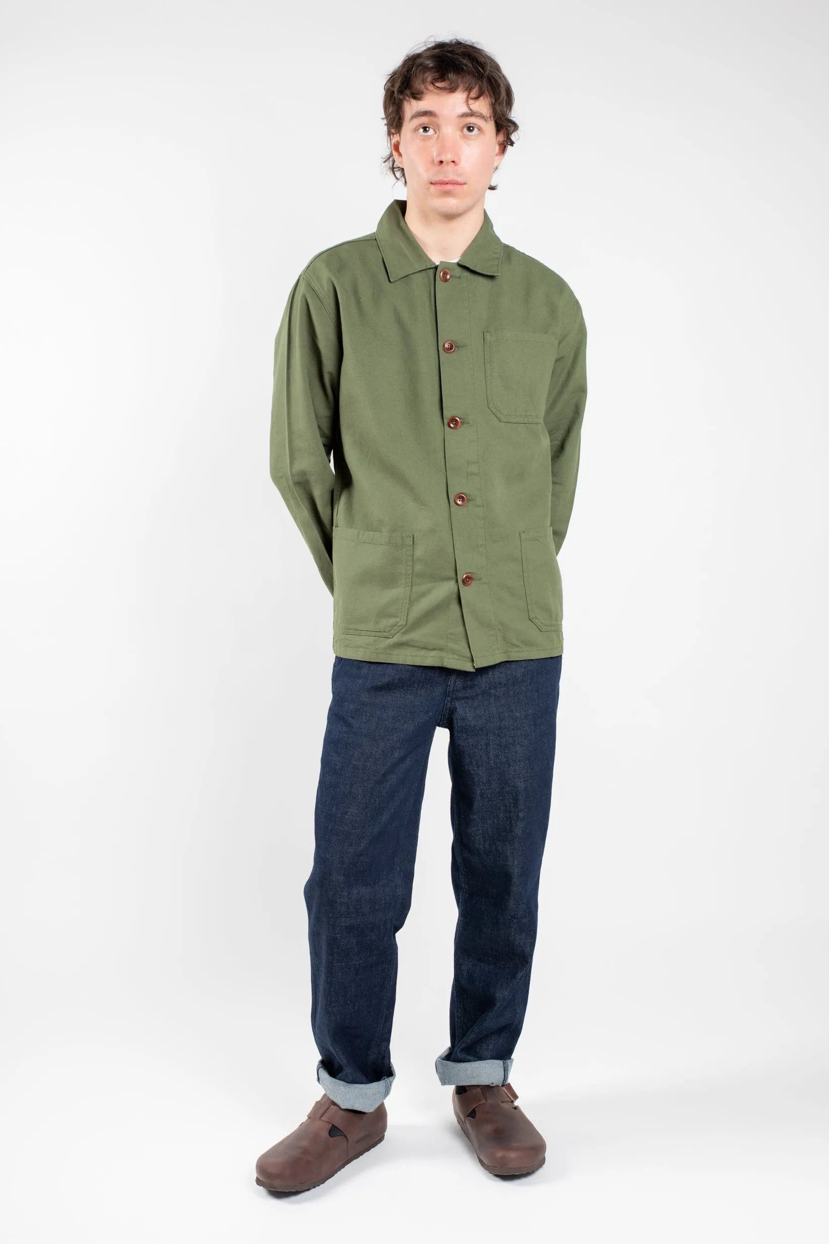 3001 Button Overshirt | Coriander