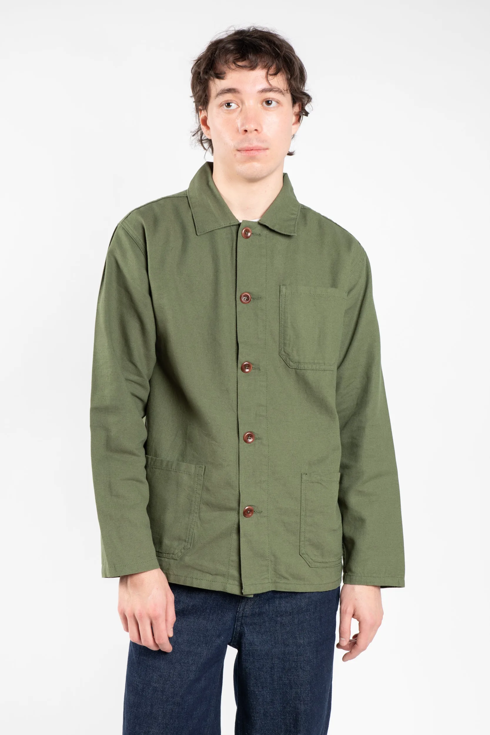 3001 Button Overshirt | Coriander