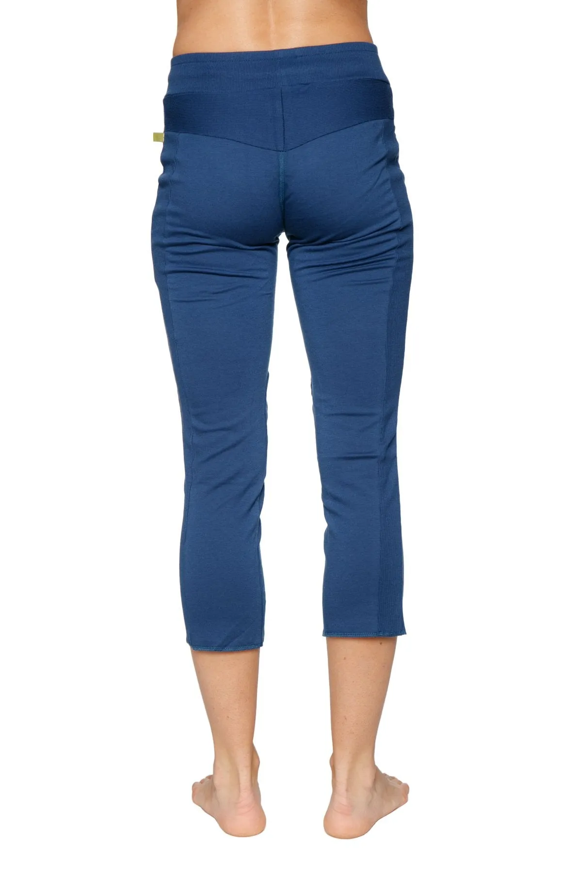 4/5 Length Zipper Pocket Capri Yoga Pant (Royal)