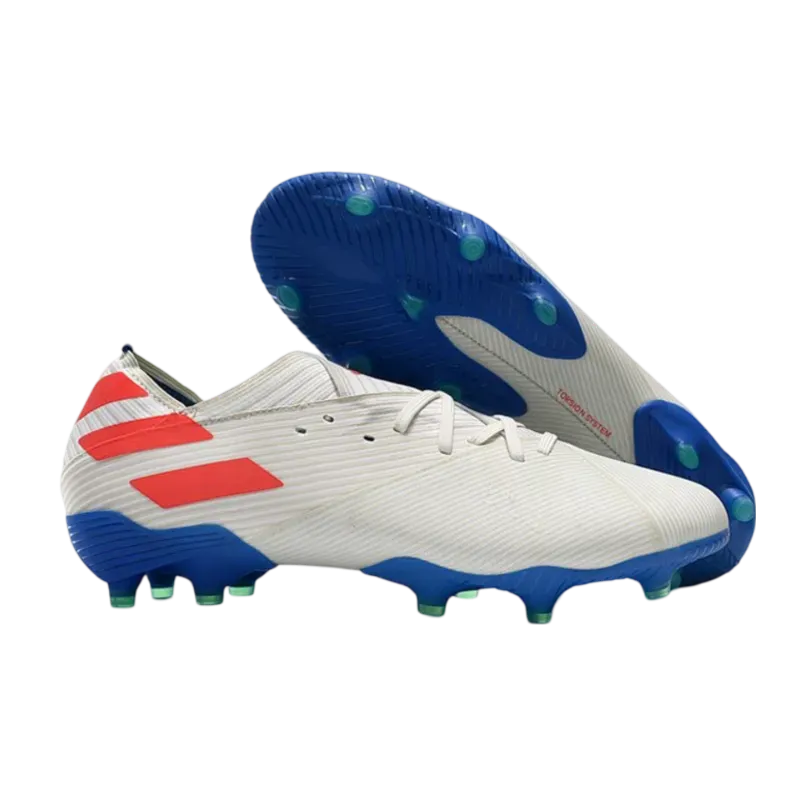 Adidas Nemeziz 19.1 FG White Blue Red - Goatkits Boots