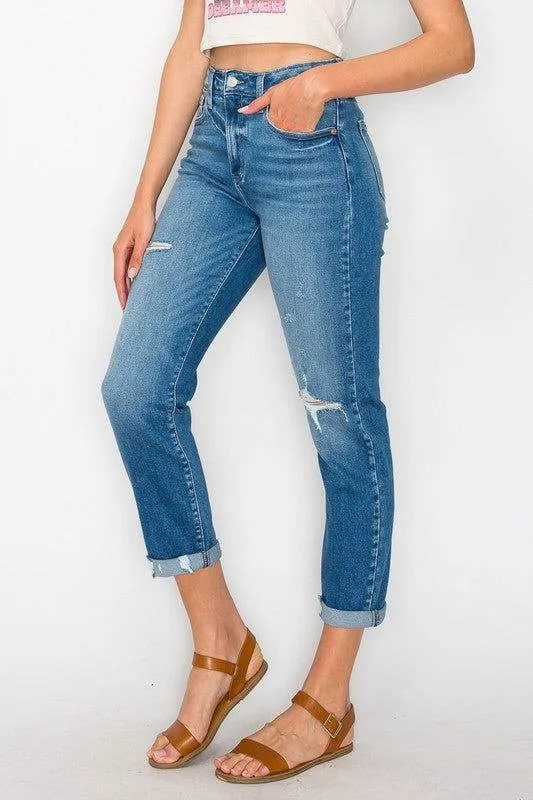 Artemis Vintage High Rise Tapered Leg Jeans