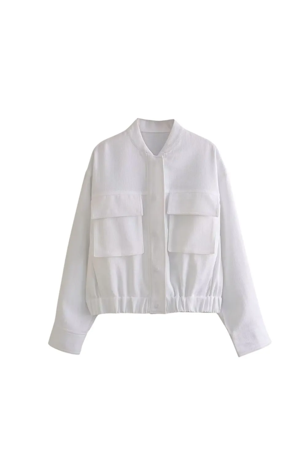 'Aubrey' Cropped Linen-Cotton Blend Jacket