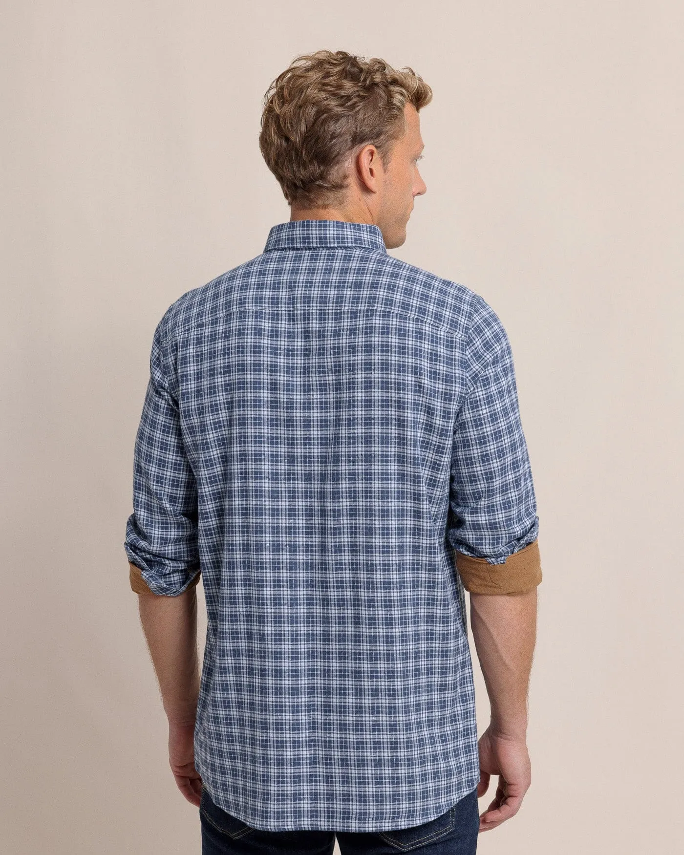 Barnwell Plaid Long Sleeve Sport Shirt