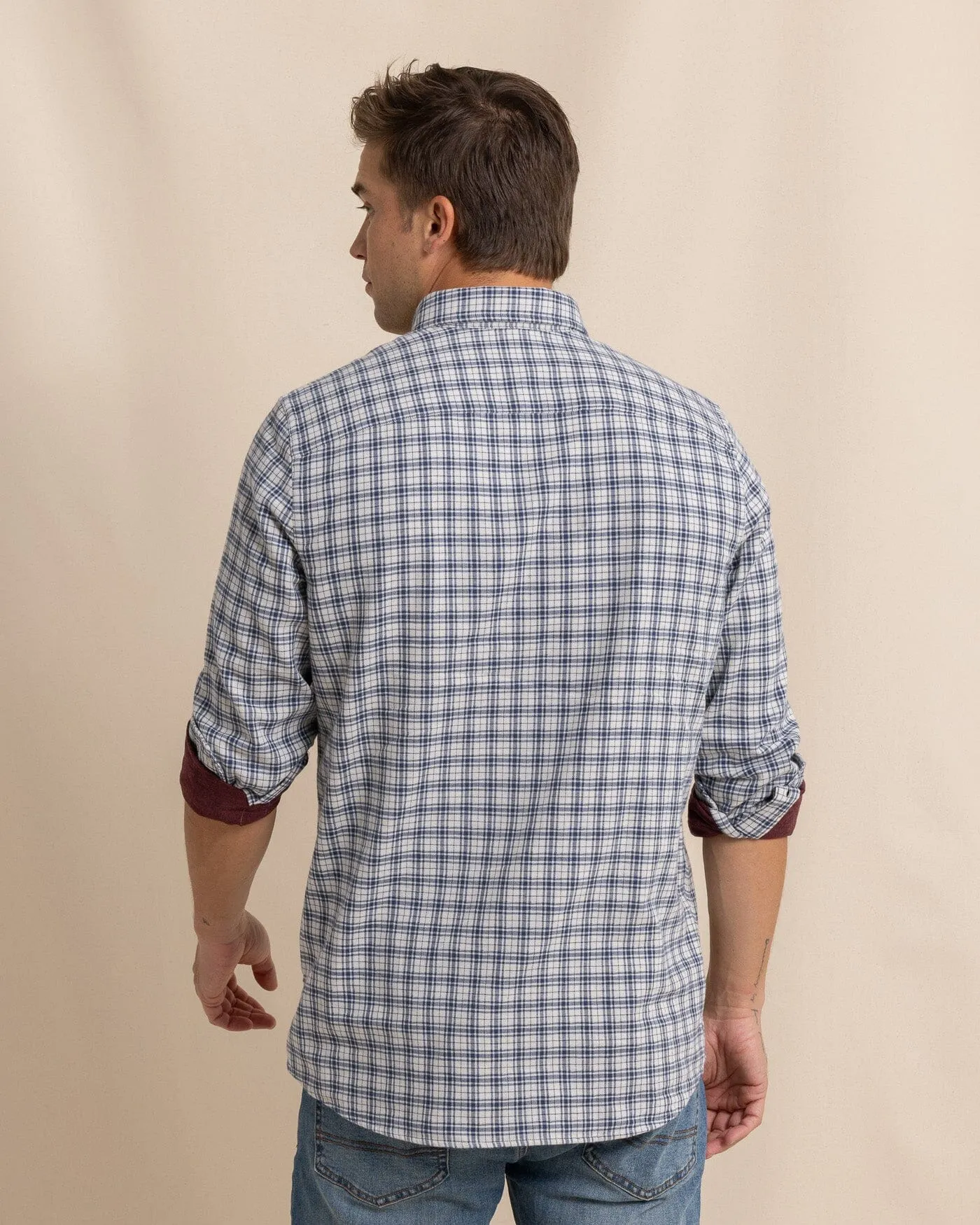 Barnwell Plaid Long Sleeve Sport Shirt