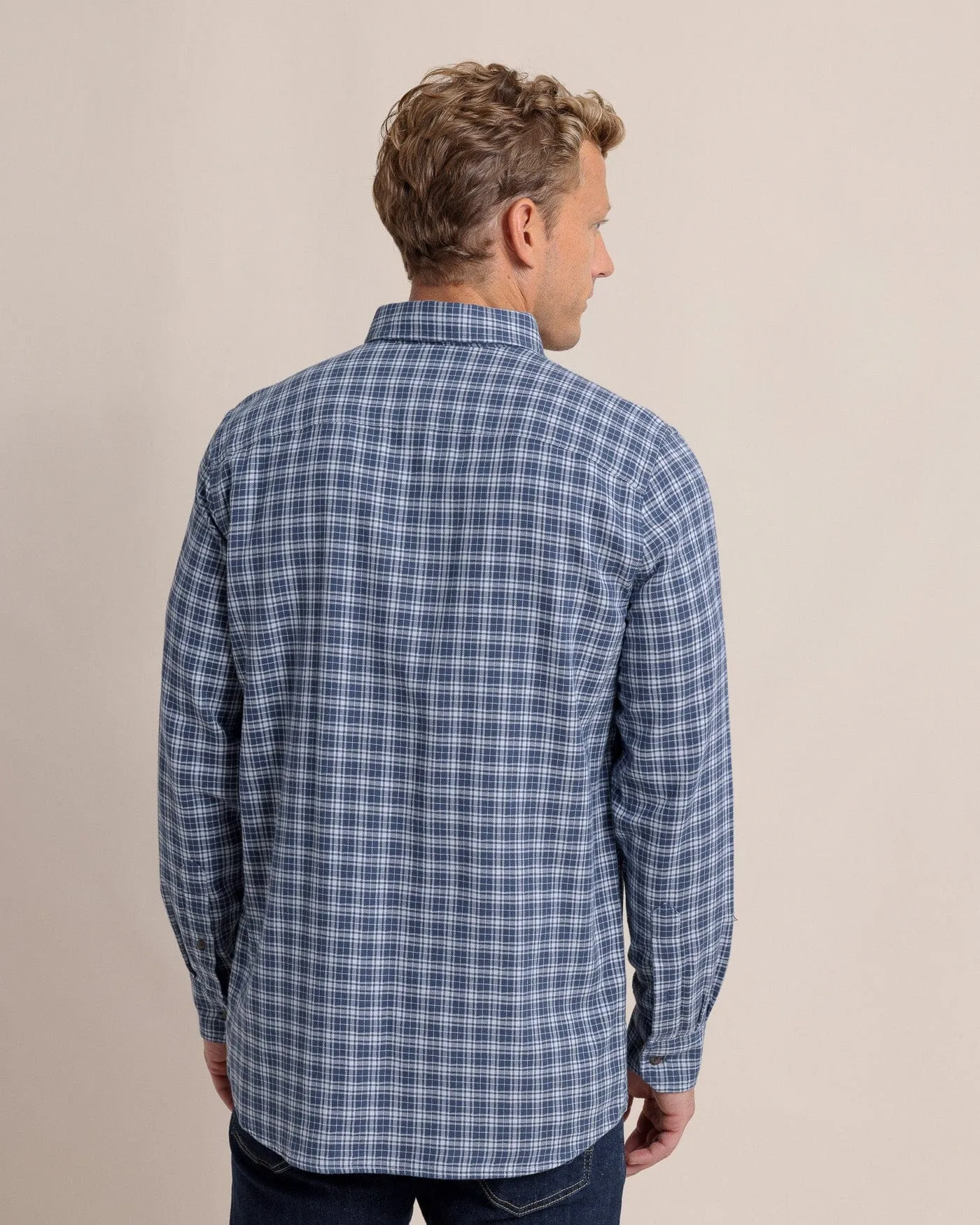 Barnwell Plaid Long Sleeve Sport Shirt