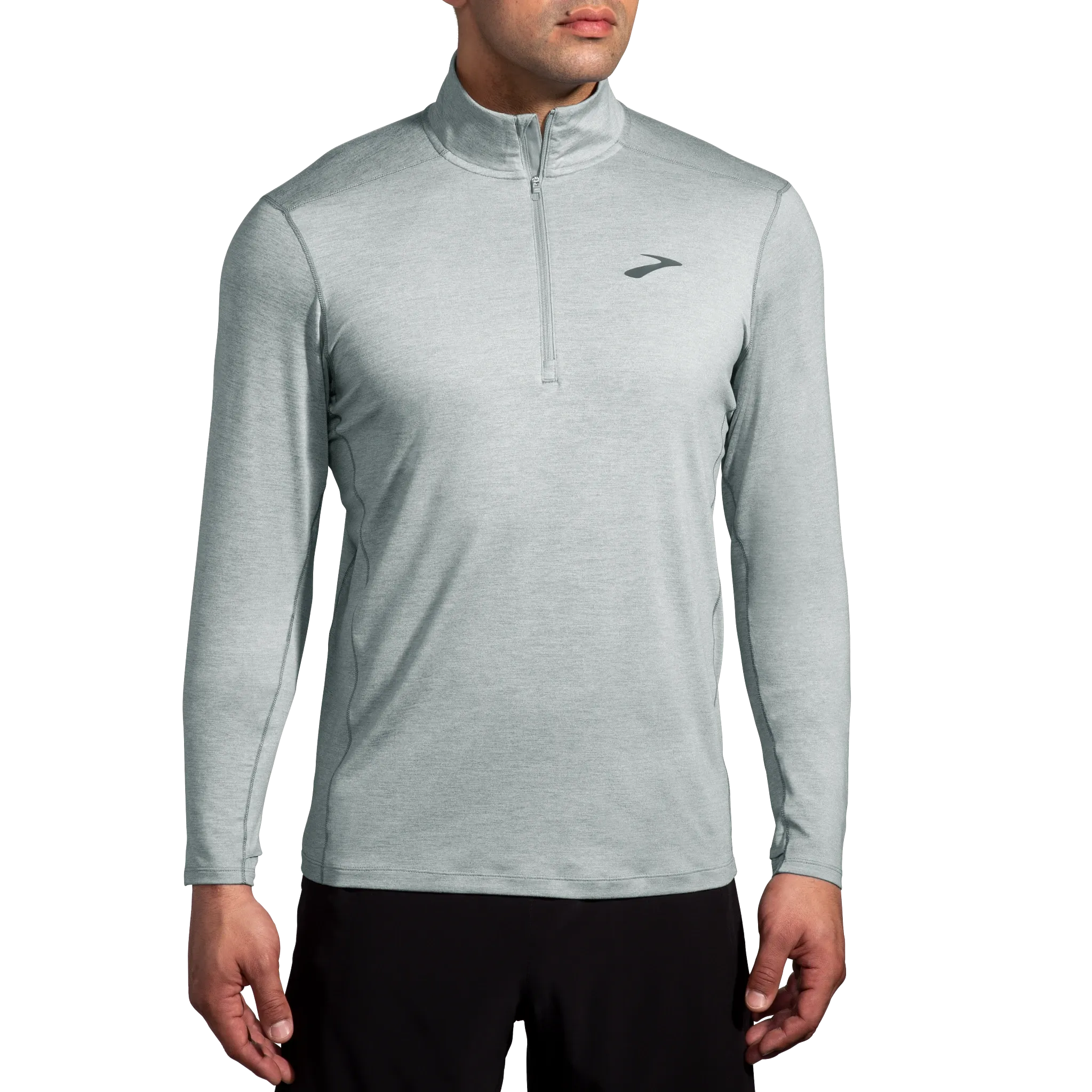 Brooks | Dash Half-Zip 2.0 | Men's | Heather Stone