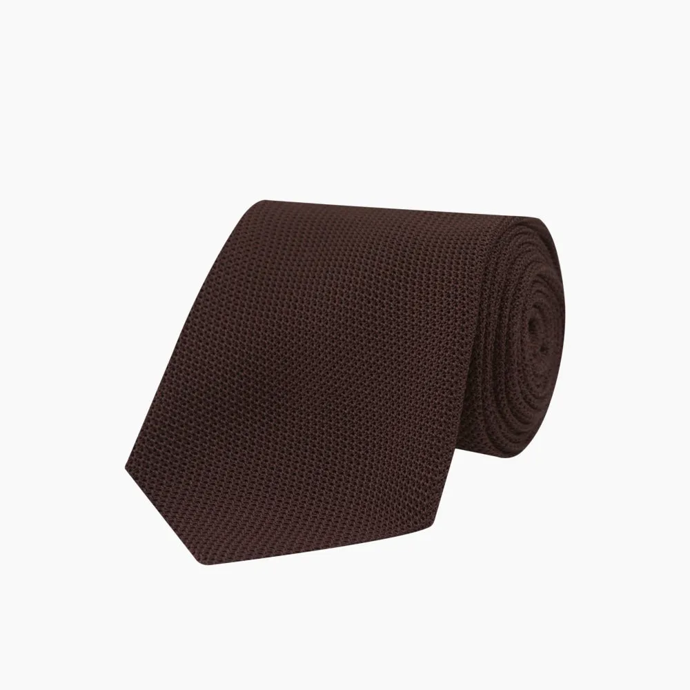 Burgundy Grenadine Silk Tie