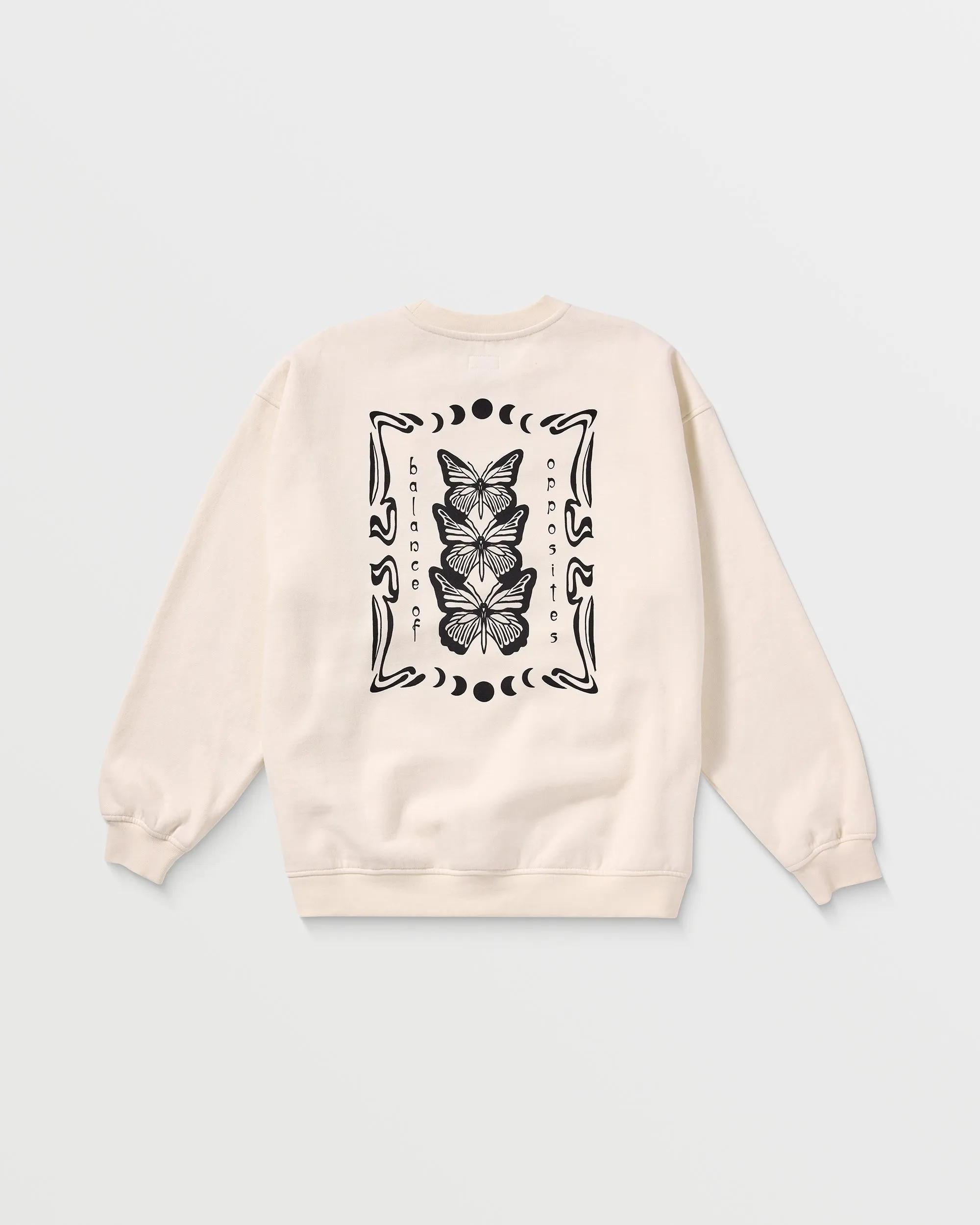 Butterfly Baggie Crew Sweatshirt - Cloud