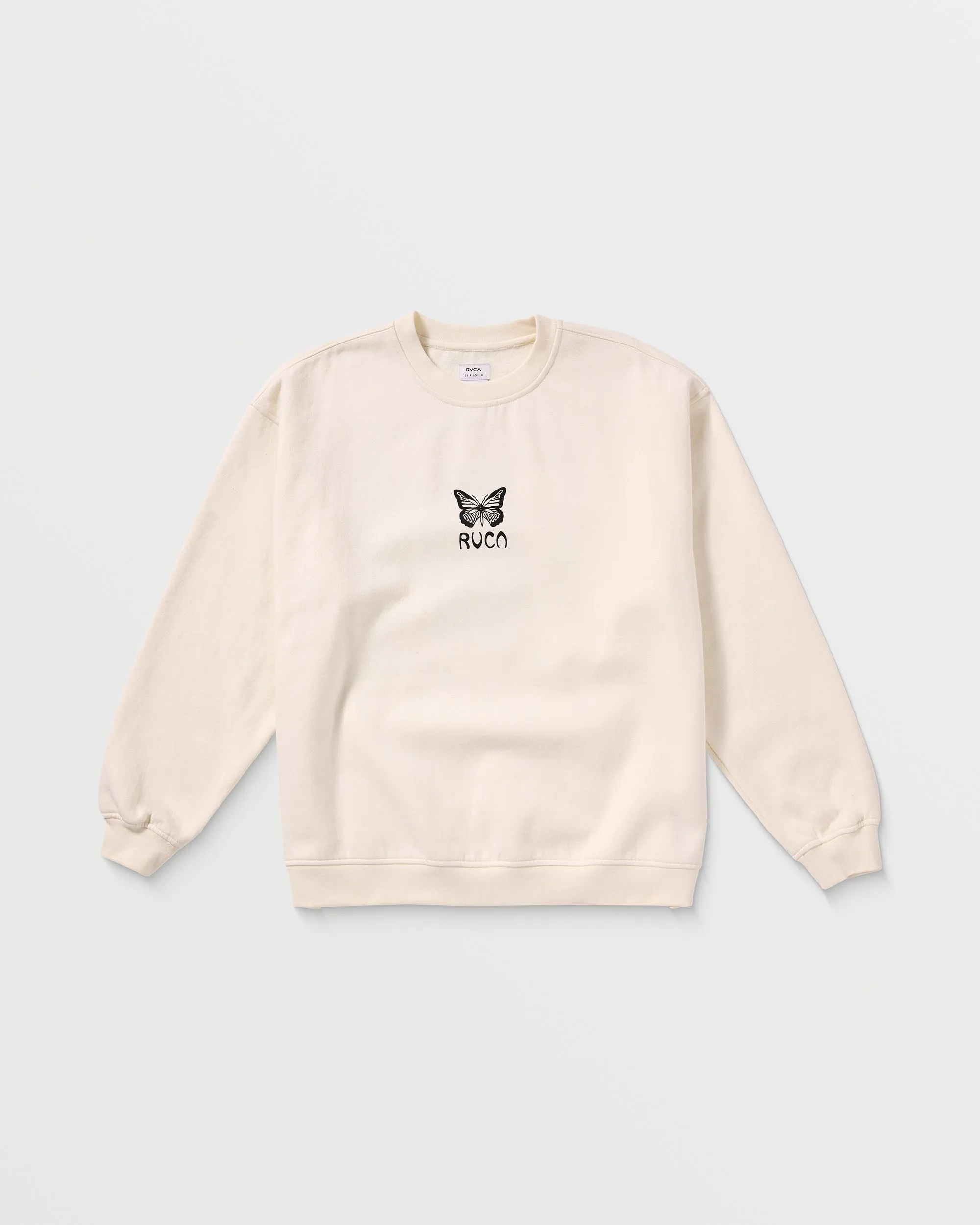 Butterfly Baggie Crew Sweatshirt - Cloud