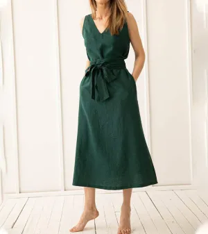 Casual Sleeveless Wrap Dress