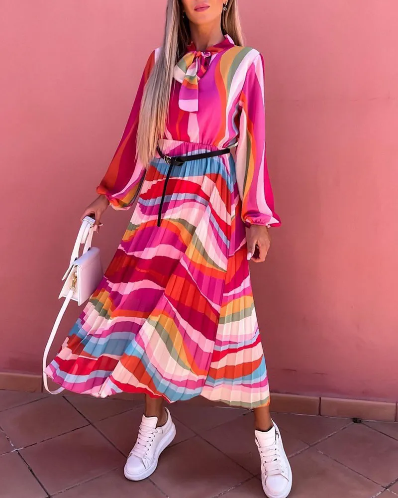 Colorful Resort Long Dress