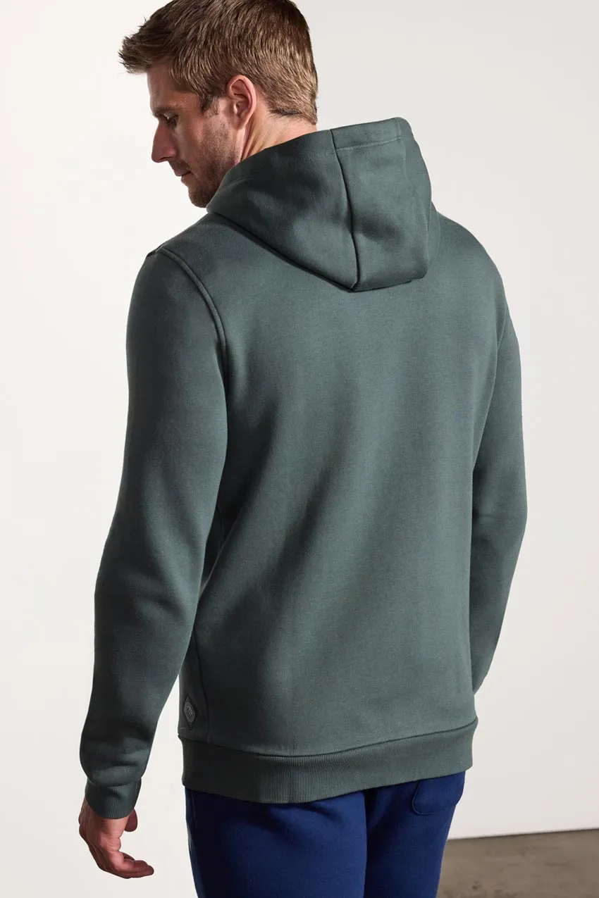 Comfort Men's Fleece Zip-Up Hoodie - Bay Leaf