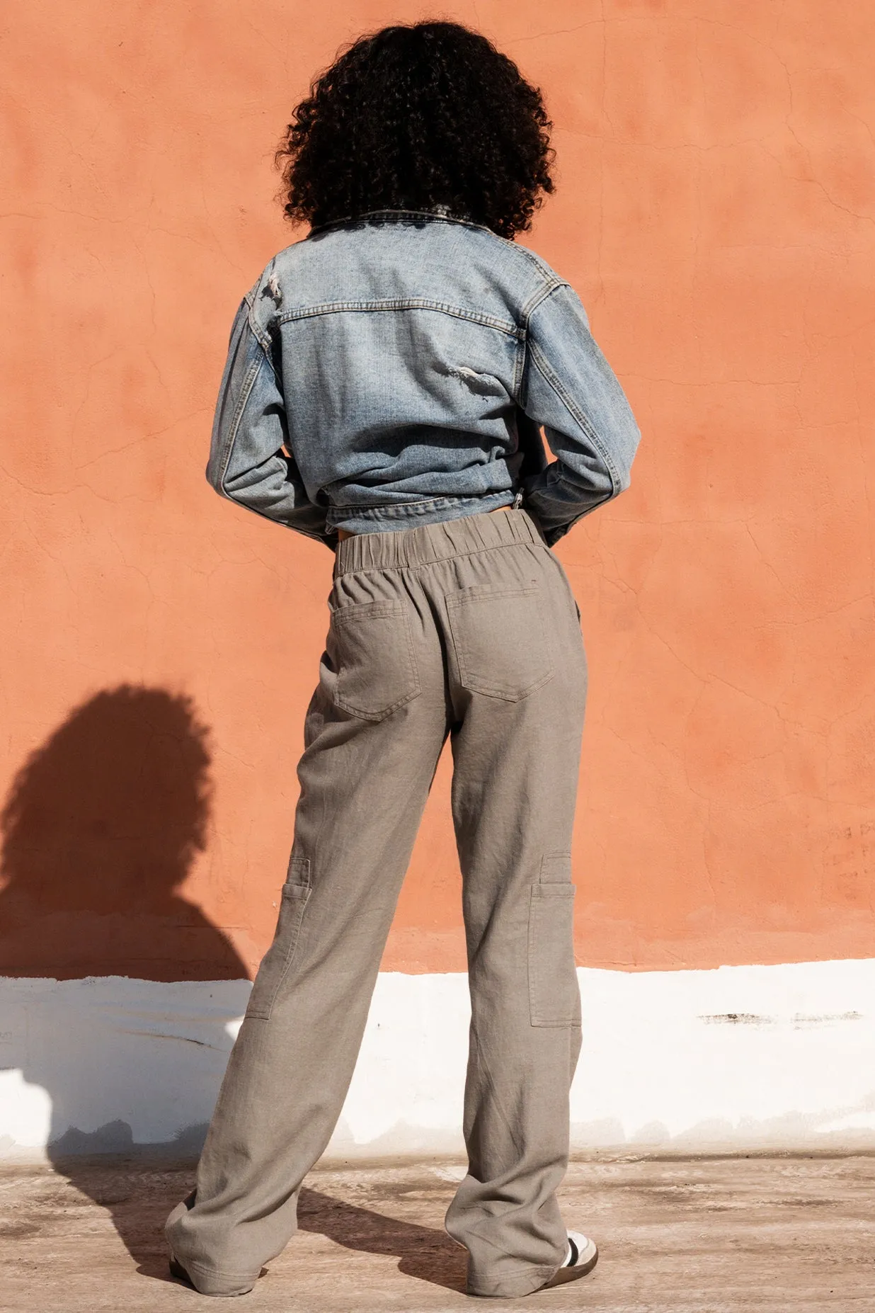 Comfort Waist Utility Pant - Grey