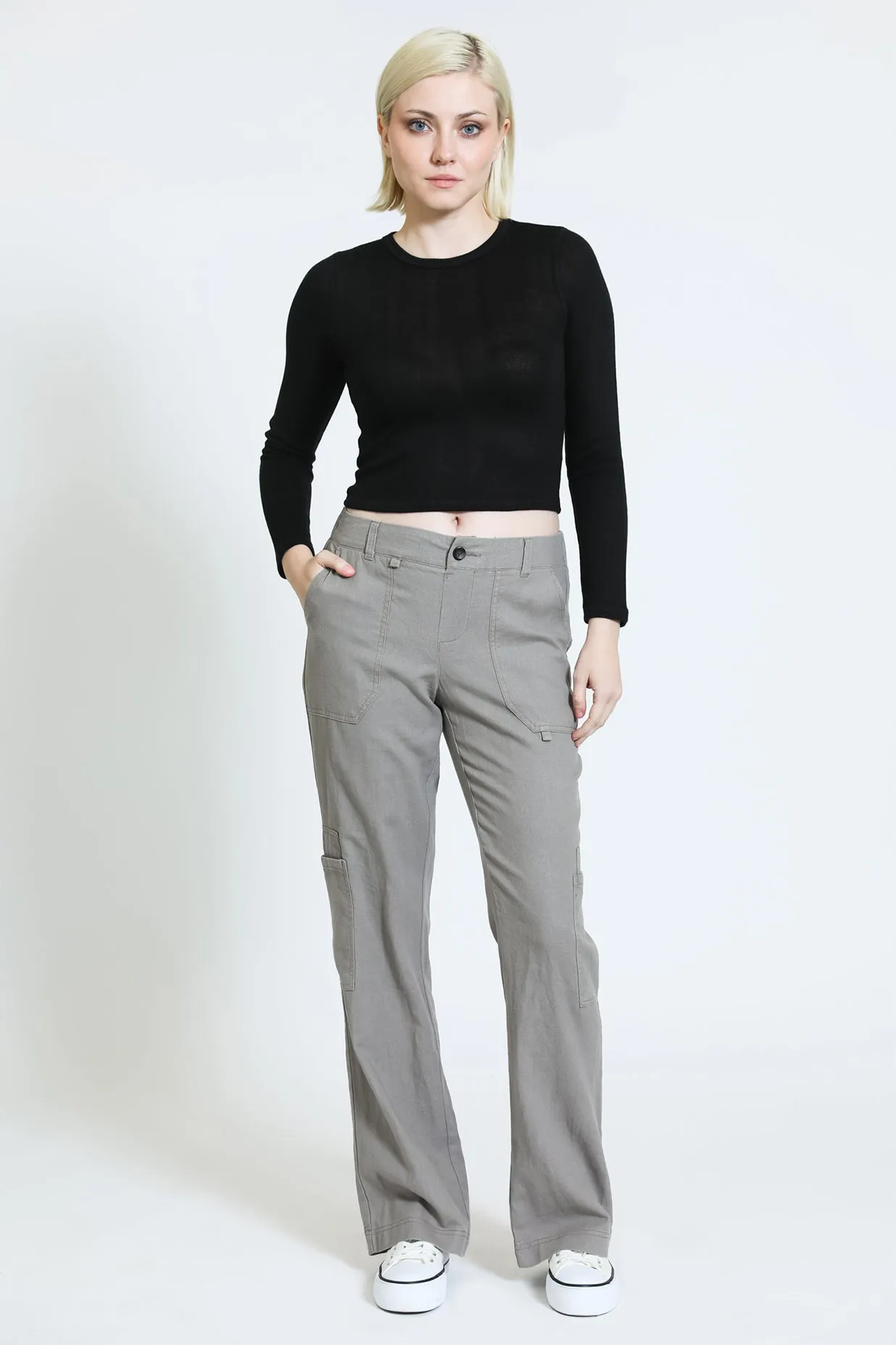 Comfort Waist Utility Pant - Grey