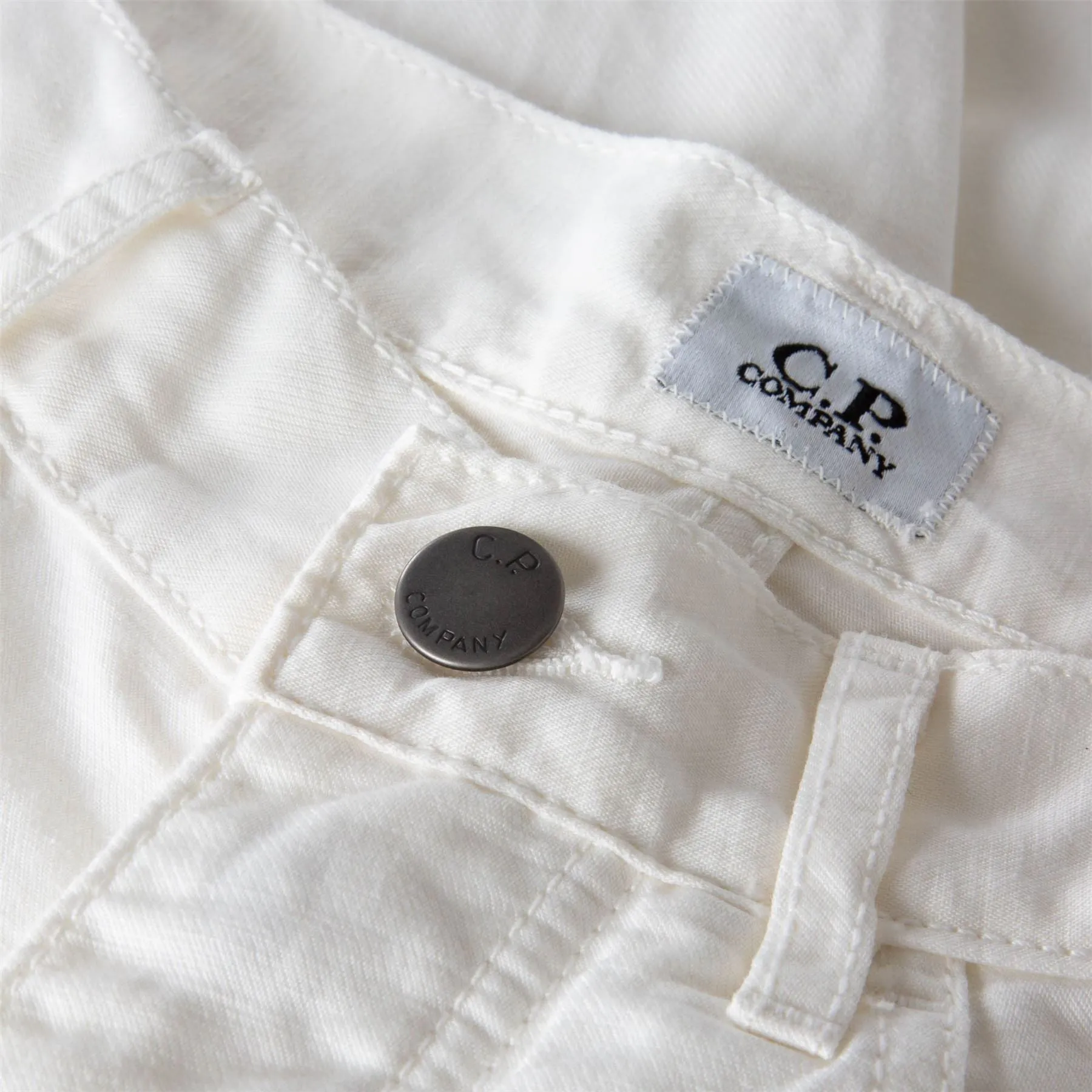 Cotton/Linen Five Pocket Pants Gauze White - SS23