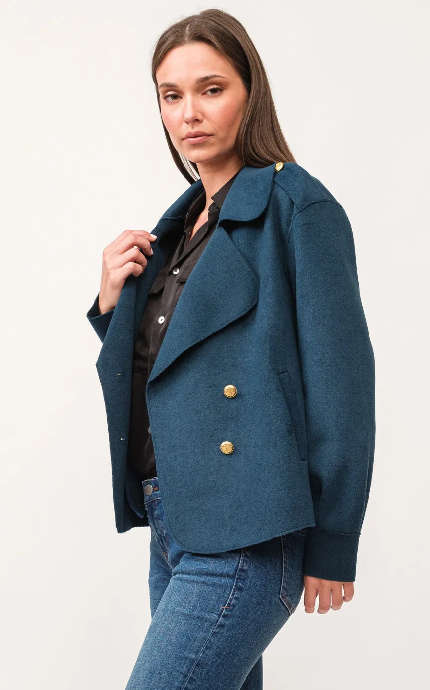 Dear John Valencia Coat Deep Teal