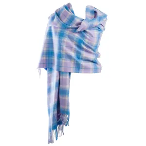 Dunedin Cashmere Stole  Borwick/Lilac Blue