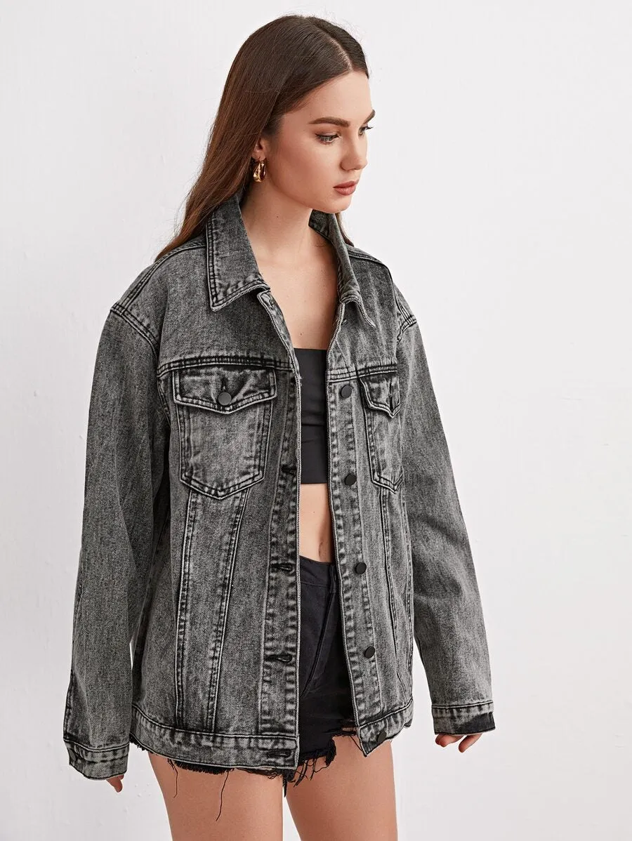 Flap Pocket Denim Jacket