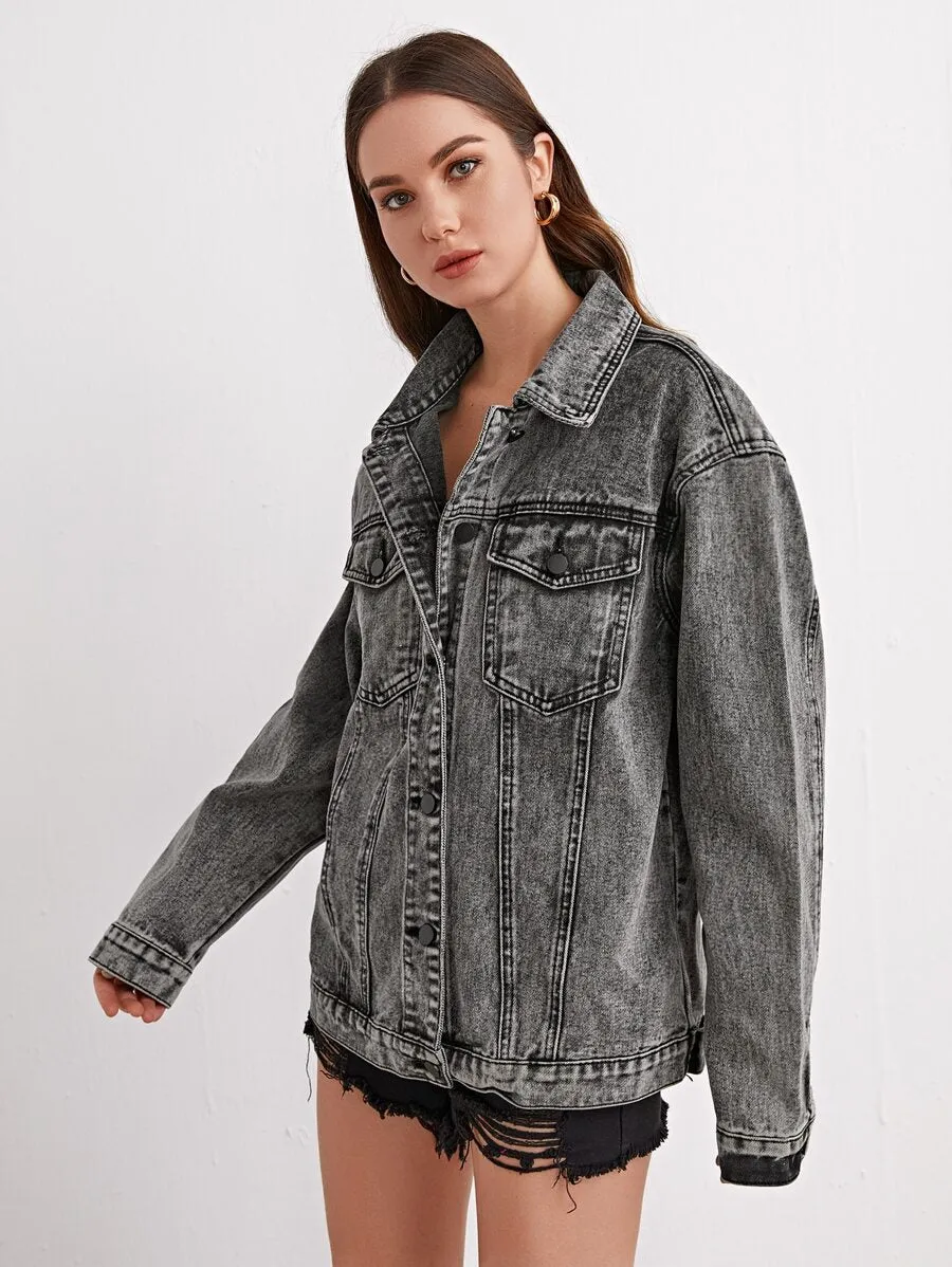 Flap Pocket Denim Jacket