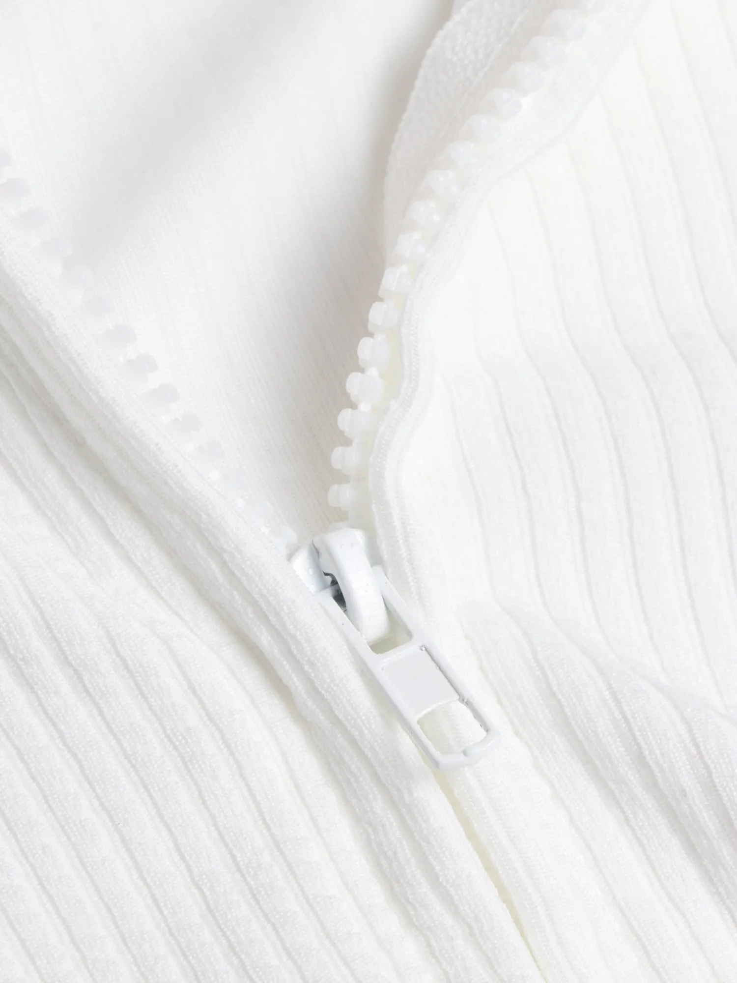 Full-Zip Knitted Hoodie