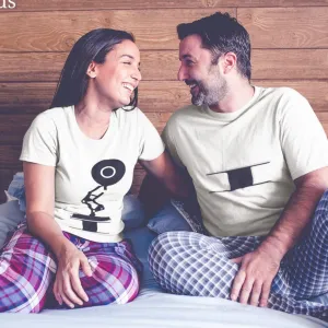 Funny Pixar Inspired Naughty Couple Matching Set: Matching Apparel for Couples