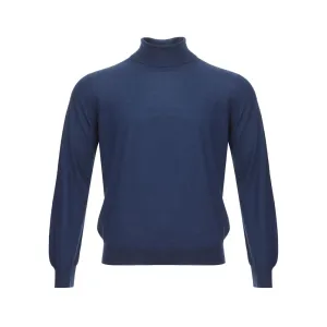 Gran Sasso Elegant Cashmere Sweater in Serene Blue