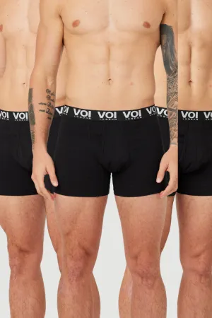 Hertford 3 Pack Boxers - Black