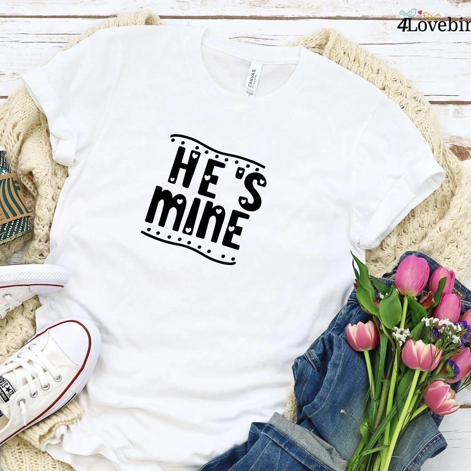 He's Mine She's Mine Matching Set: Adorable Valentine Gifts for Loving Couples