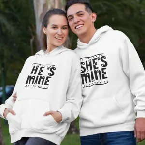 He's Mine She's Mine Matching Set: Adorable Valentine Gifts for Loving Couples