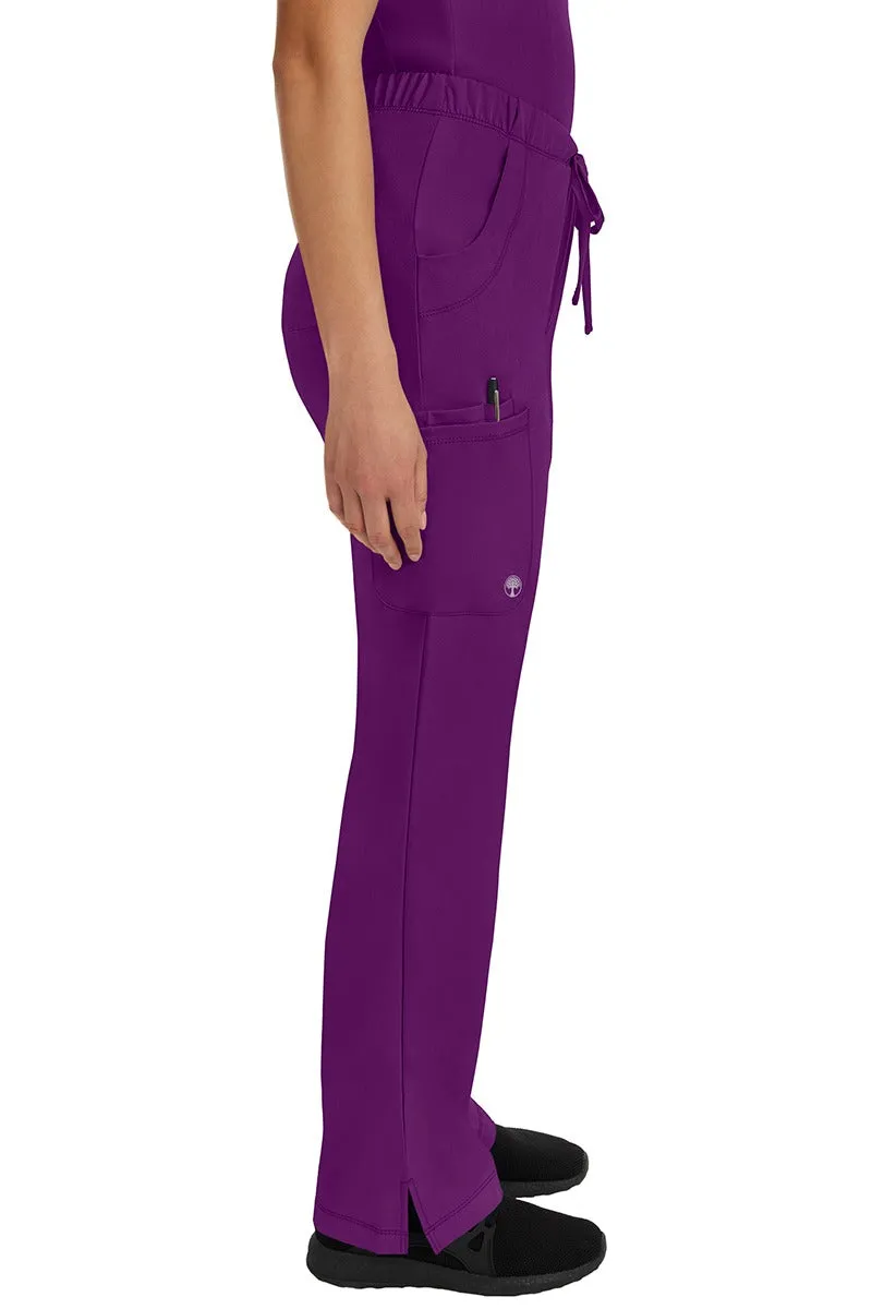 HH Works Women's Scrub Set Monica Top & Petite Rebecca Pant | Eggplant