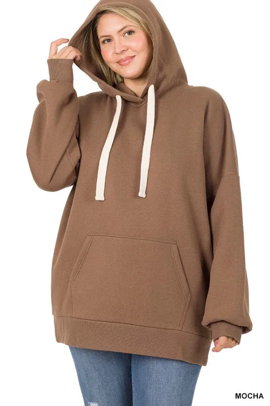 Hi Curvy Plus Size Women Oversized Hoodie Longline Sweatshirt