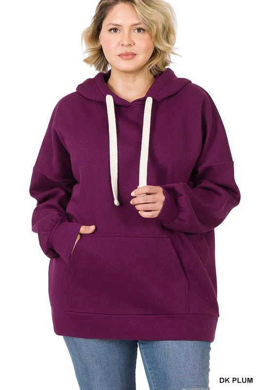 Hi Curvy Plus Size Women Oversized Hoodie Longline Sweatshirt