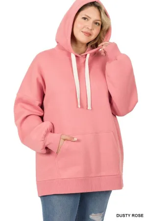 Hi Curvy Plus Size Women Oversized Hoodie Longline Sweatshirt