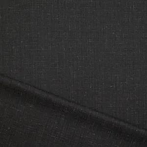 Hug0 Boss crosshatch wool blend woven suiting - black/ash