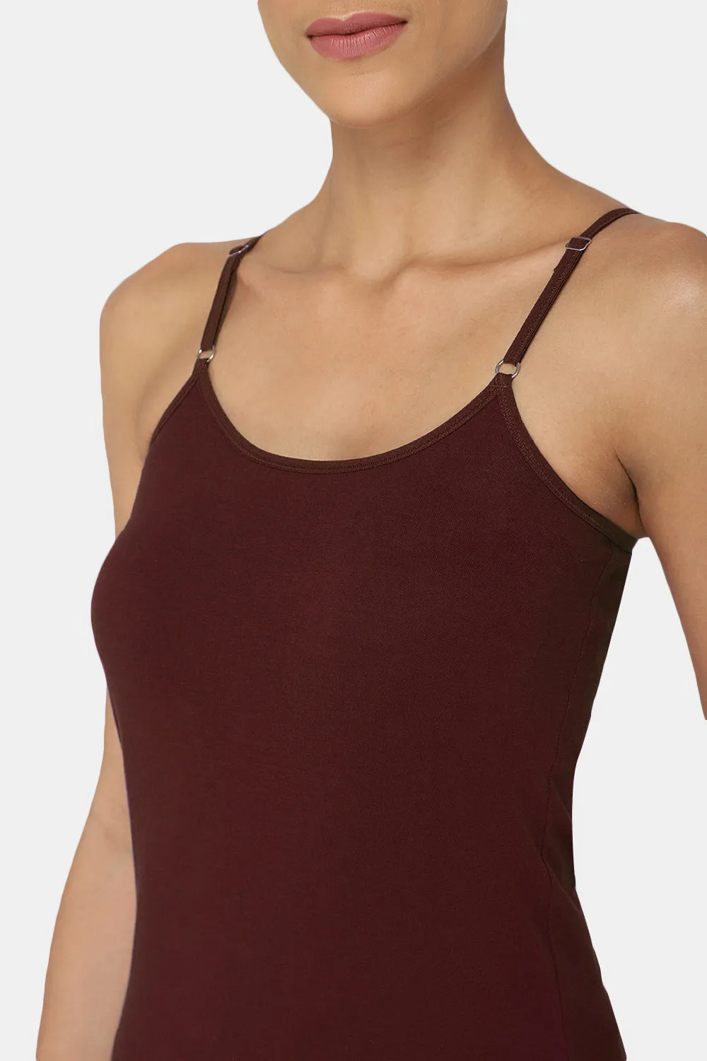 Intimacy Full Coverage Cotton Slip Camisole – IN08 | Non-Padded & Wire-Free Comfort Design