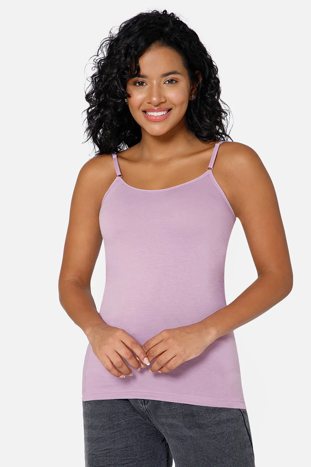 Intimacy Full Coverage Cotton Slip Camisole – IN08 | Non-Padded & Wire-Free Comfort Design