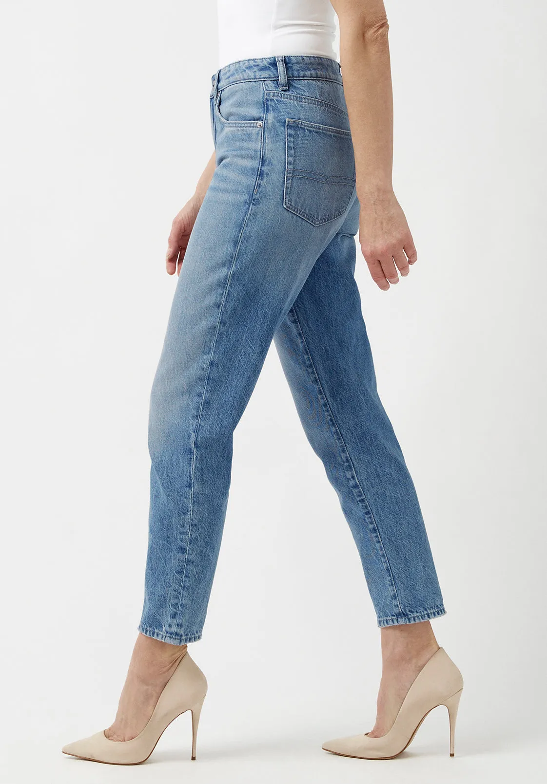 Margot Mom Jeans in Broken-in Wash - BL15903