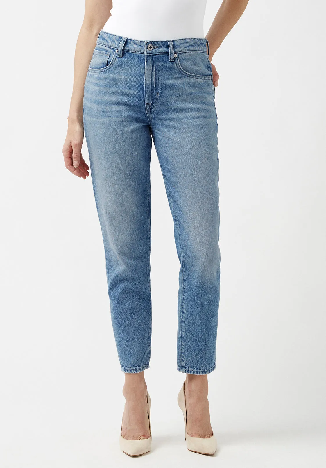 Margot Mom Jeans in Broken-in Wash - BL15903