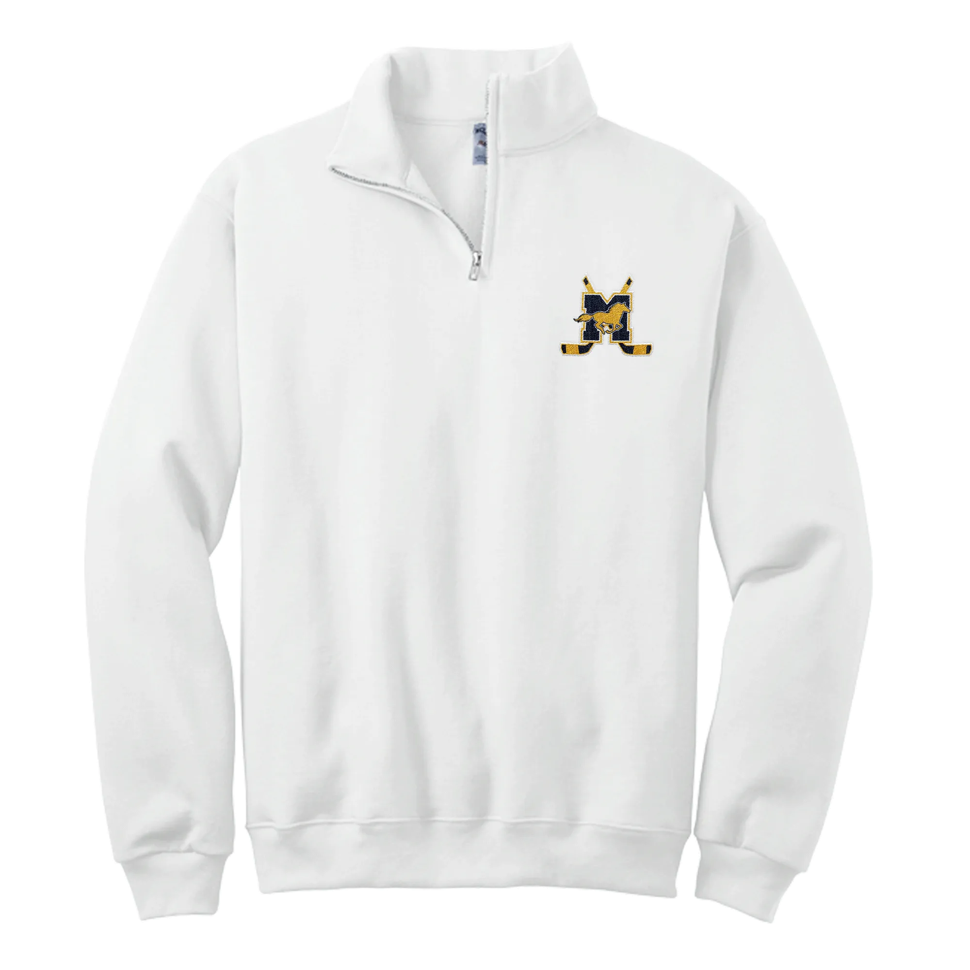 Marlboro Hockey NuBlend 1/4-Zip Cadet Collar Sweatshirt