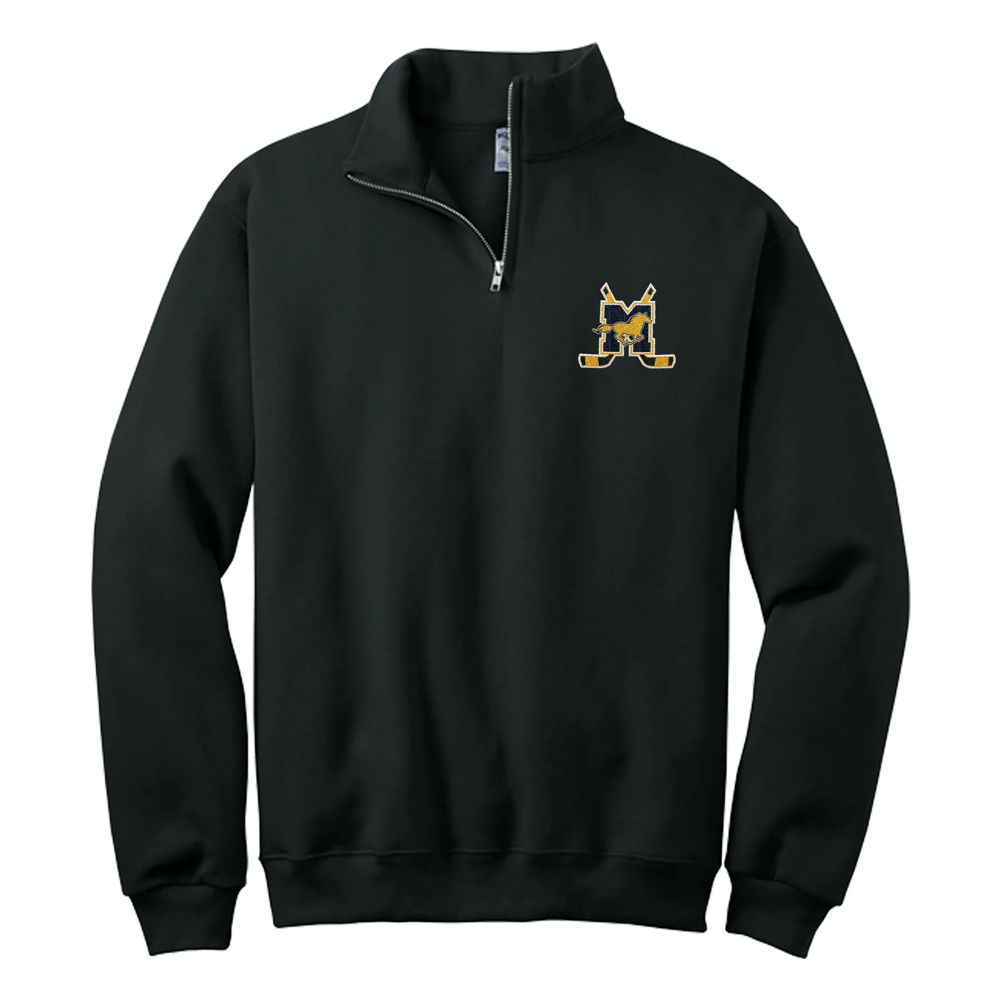 Marlboro Hockey NuBlend 1/4-Zip Cadet Collar Sweatshirt