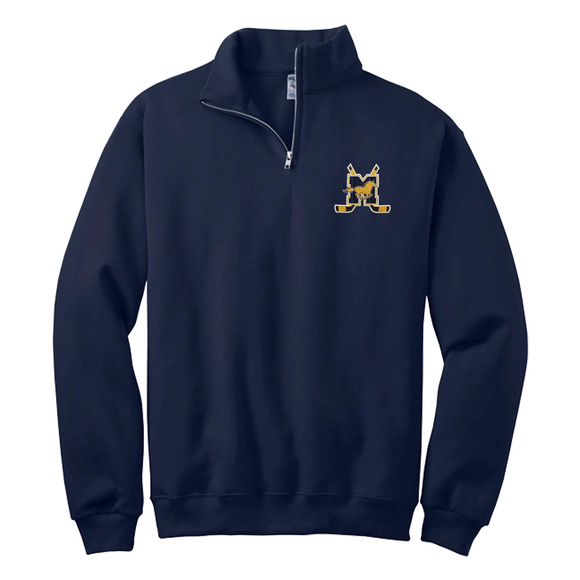 Marlboro Hockey NuBlend 1/4-Zip Cadet Collar Sweatshirt