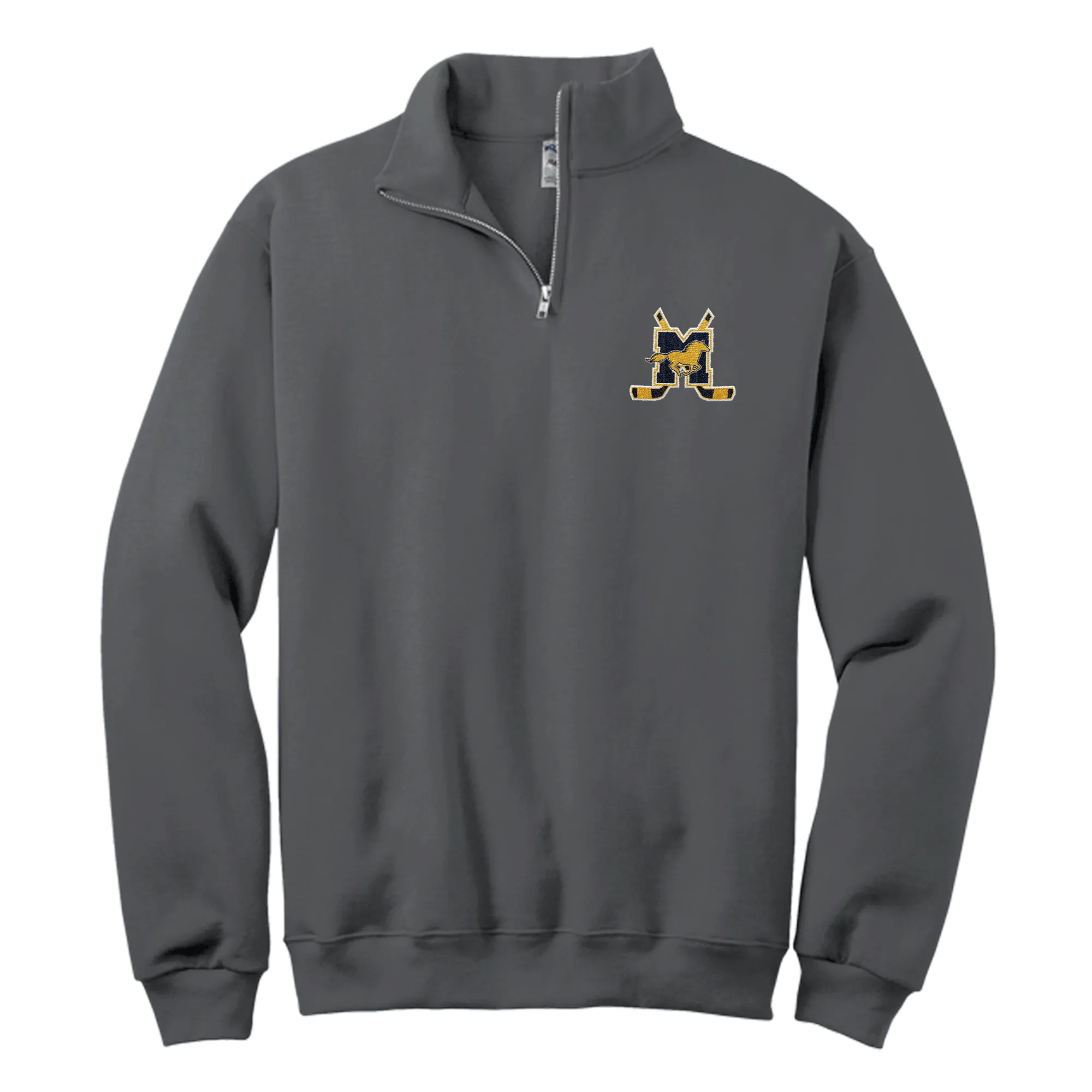 Marlboro Hockey NuBlend 1/4-Zip Cadet Collar Sweatshirt