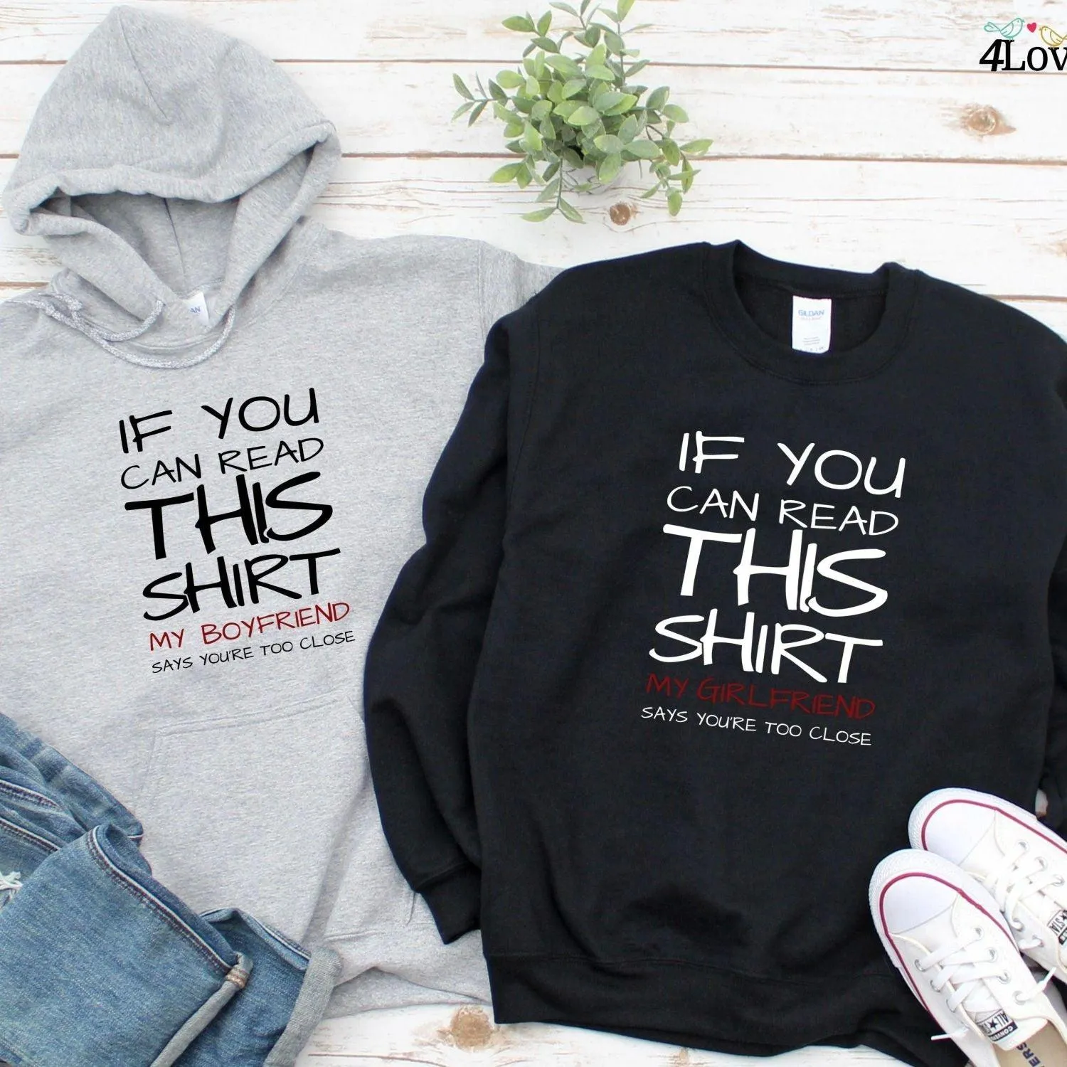 Matching Set 'If You Can Read This' - Boyfriend & Girlfriend Gifts