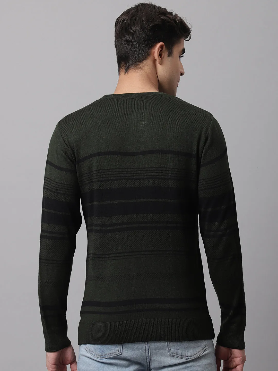 Men Olive Sweater