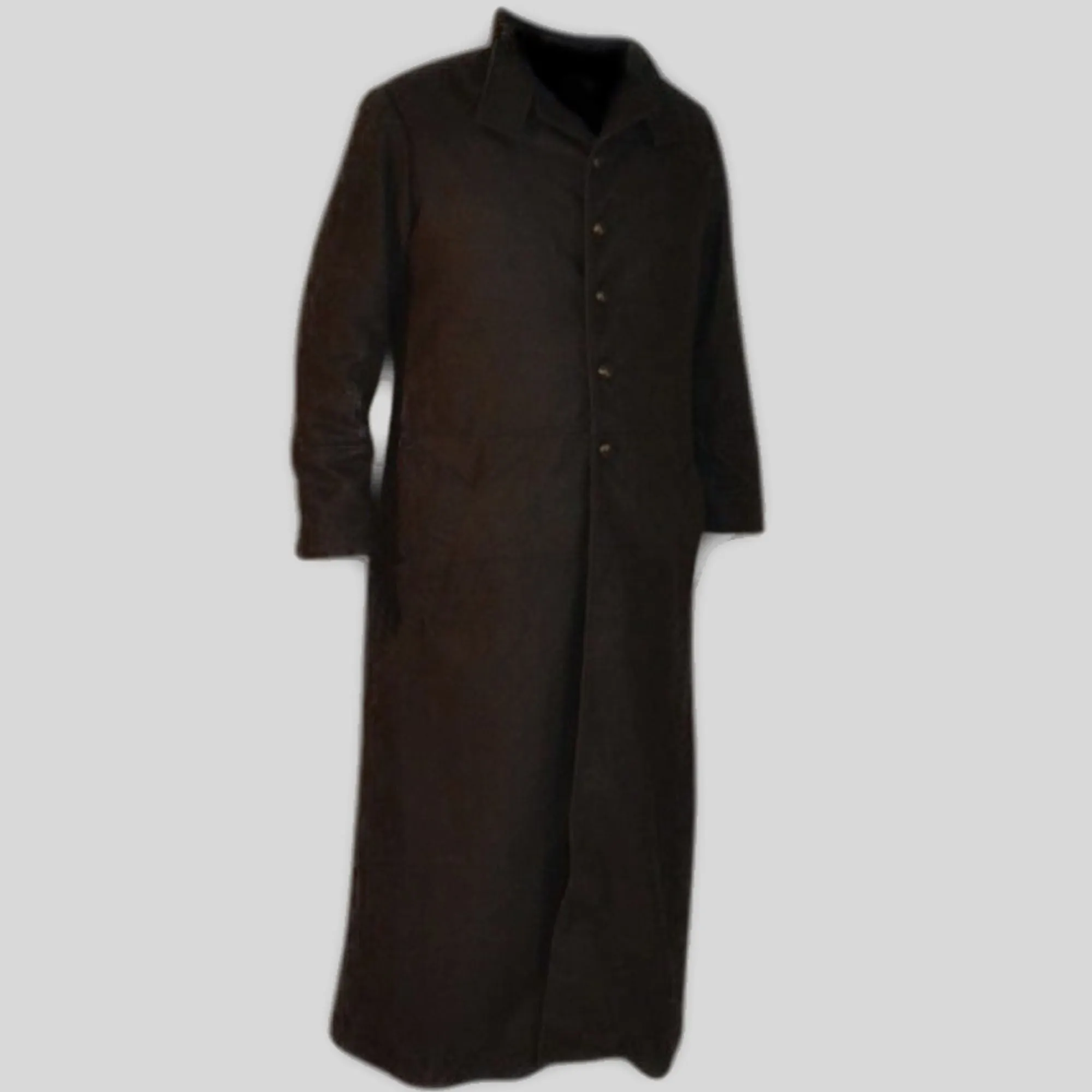 Mens Black Trendy Designers Woolen Long Coat