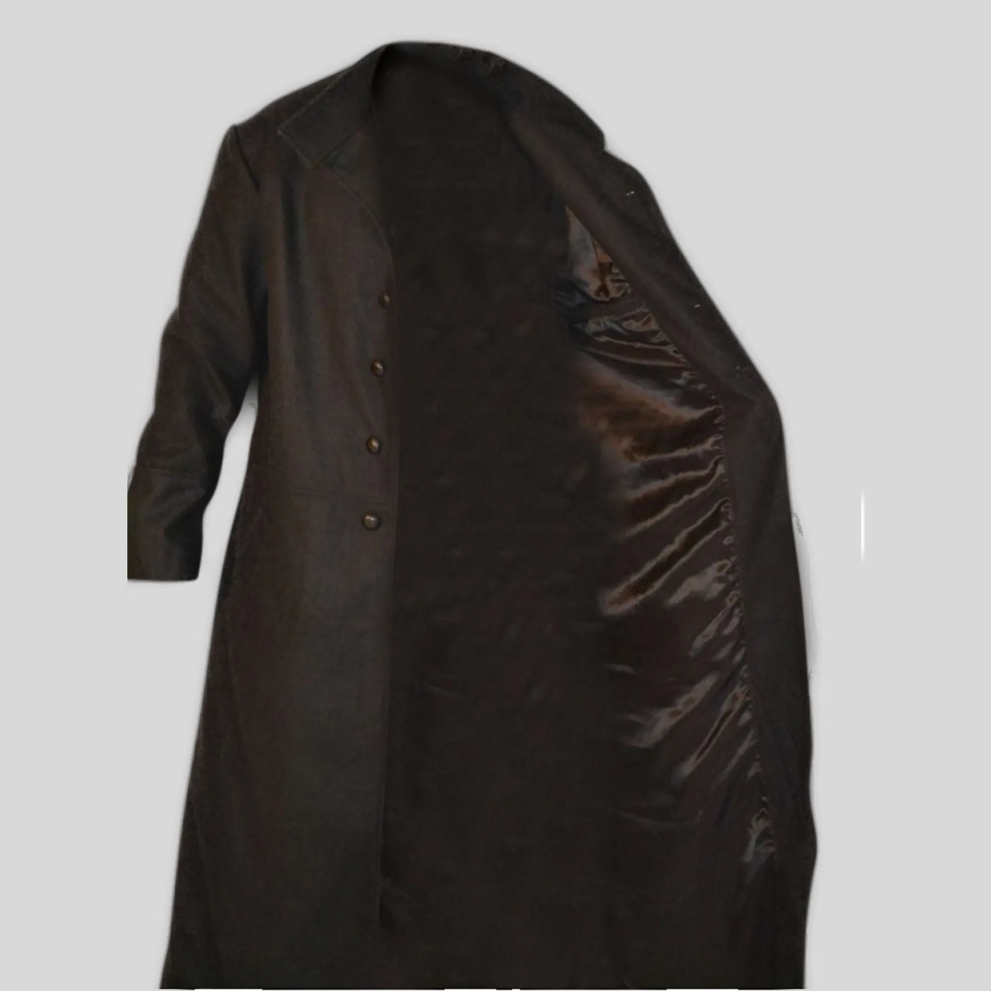 Mens Black Trendy Designers Woolen Long Coat