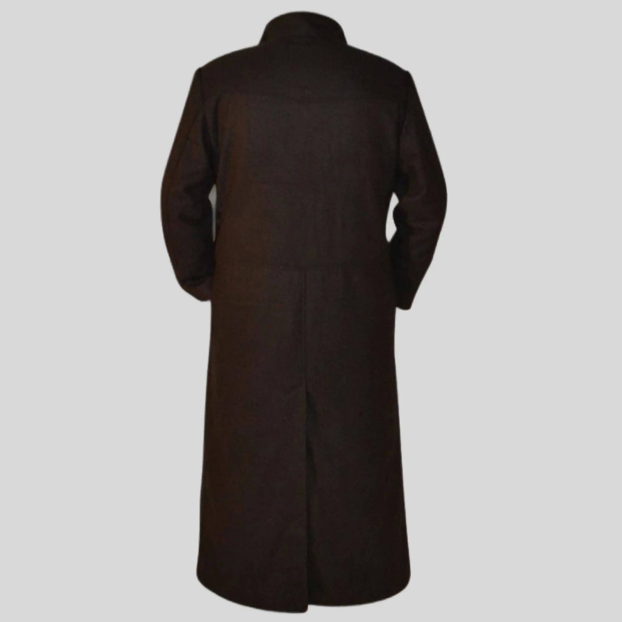 Mens Black Trendy Designers Woolen Long Coat