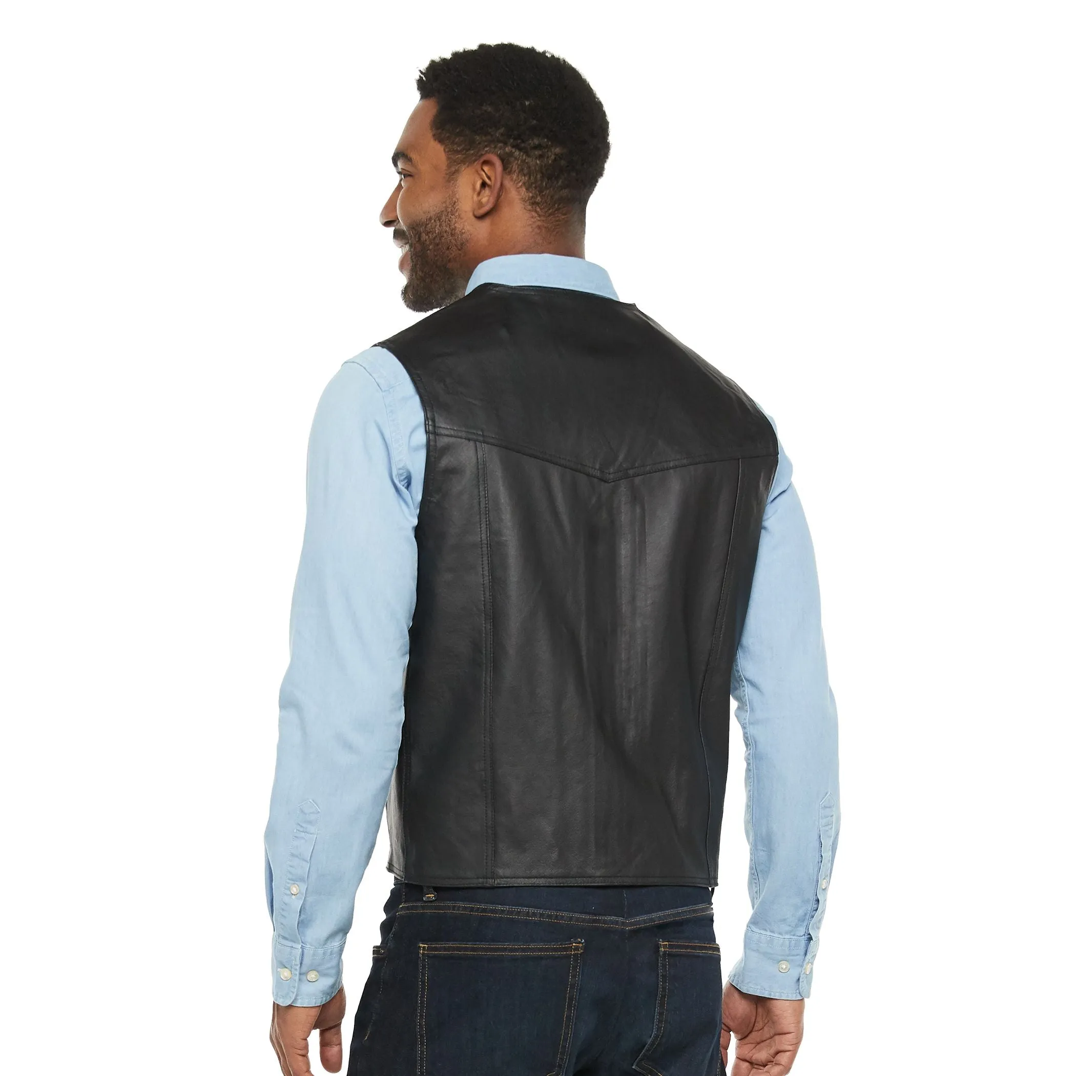 Men's leather vest Vintage Leather