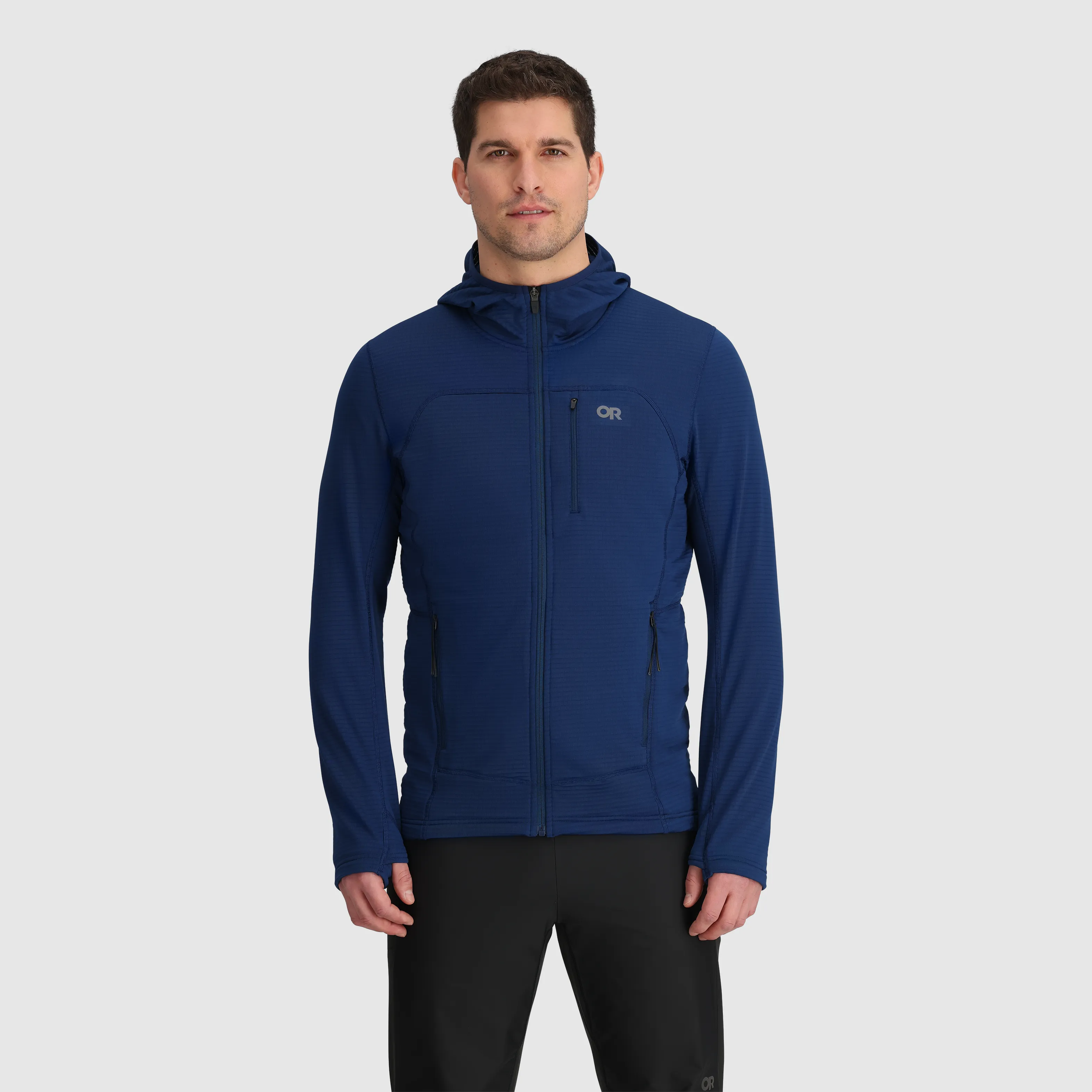 Men's Vigor Grid Fleece Full Zip Hoodie